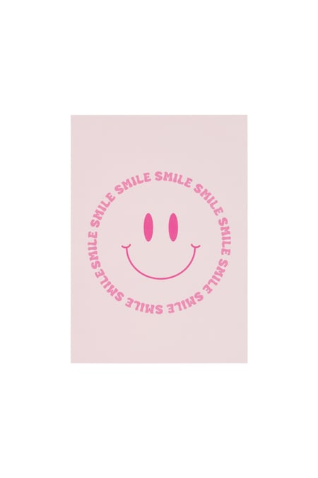 Smile smiley cards - Pink 2