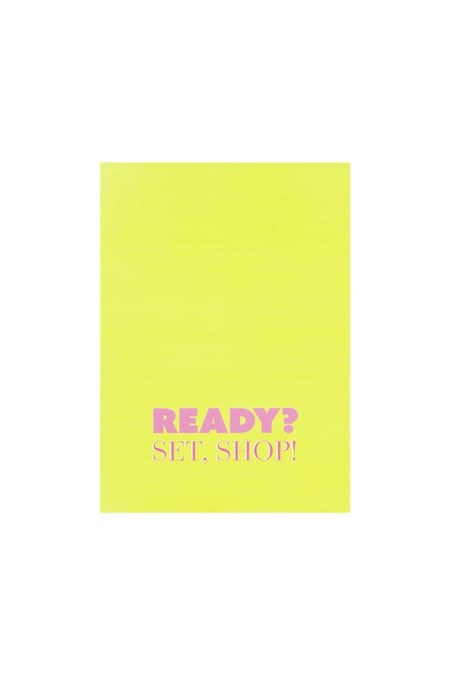 Ready, set, shop cards - Yellow 2