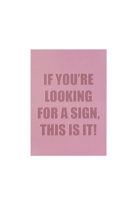 Looking for a sign cards - Fuchsia