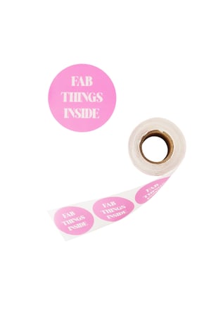 Aufkleber Fab Things Inside - Rosa h5 