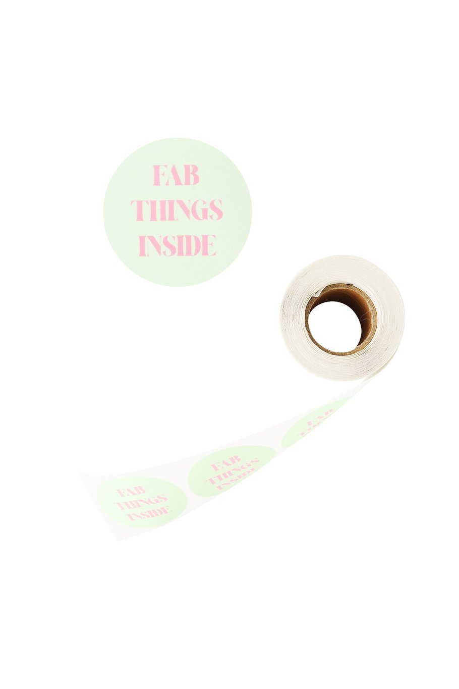 Stickers fab things inside - Pink green