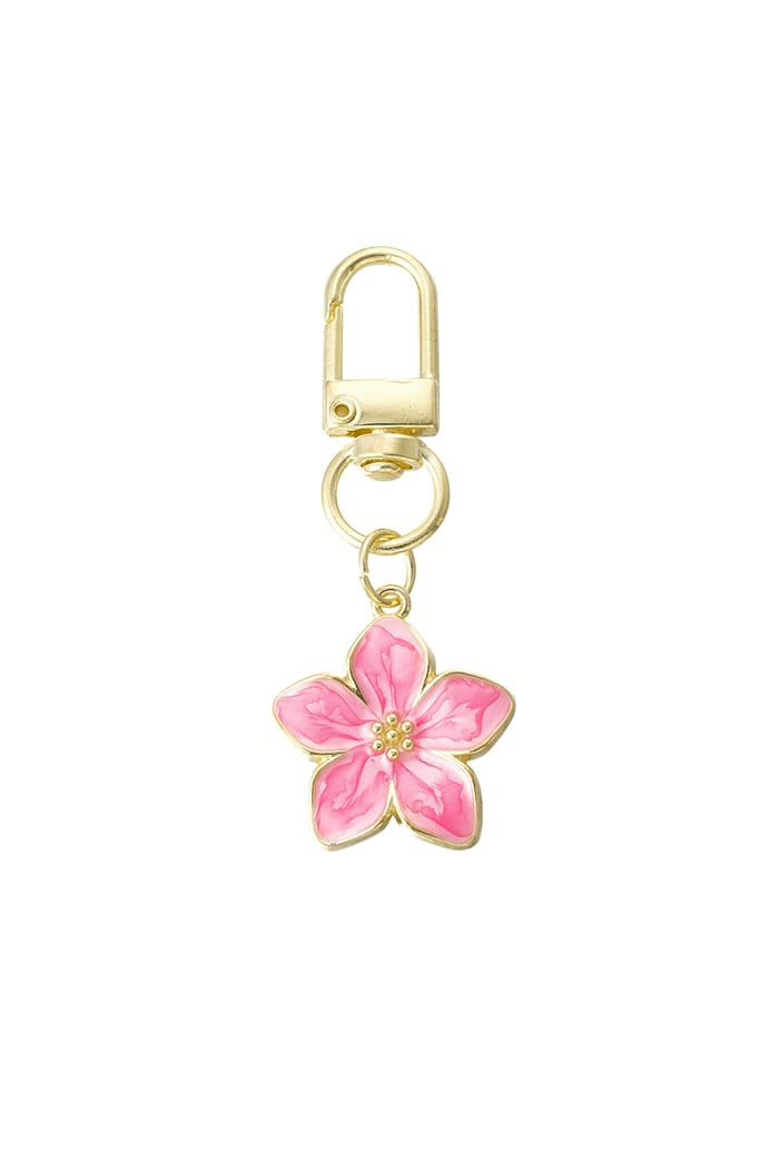 Blossom keychain - fuchsia 