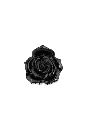 Rose hair clip - black h5 