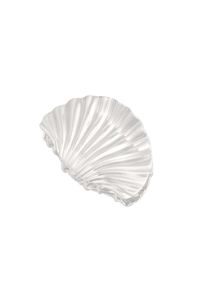 Shell hair clip - Silver Color color 