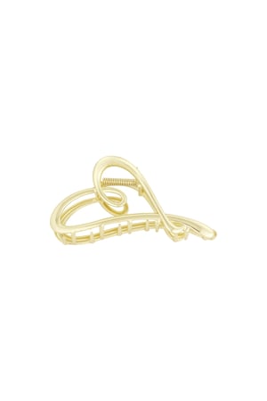 Sleek elegance hair clip - Gold color h5 