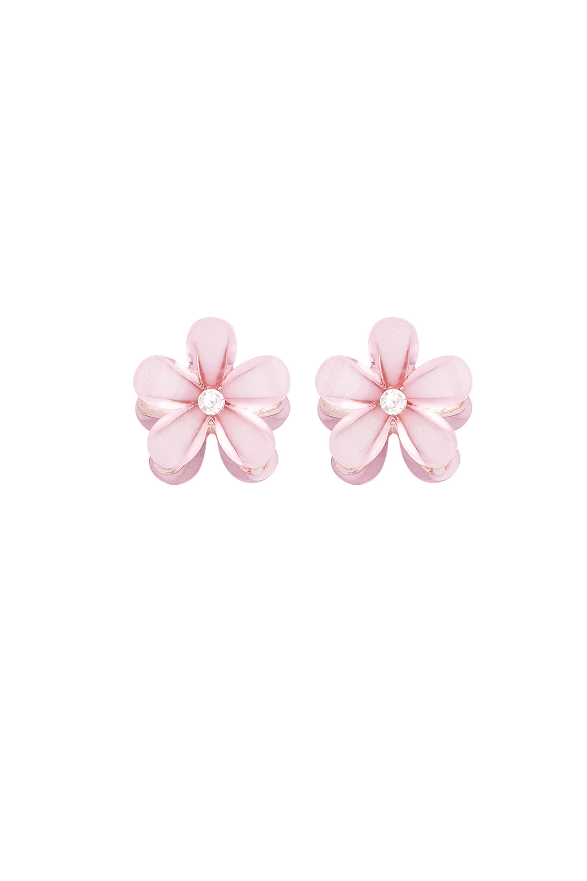 Daisy hair clip - pink