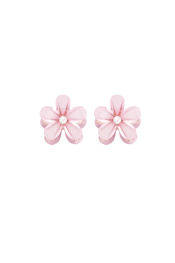 Daisy hair clip - pink 