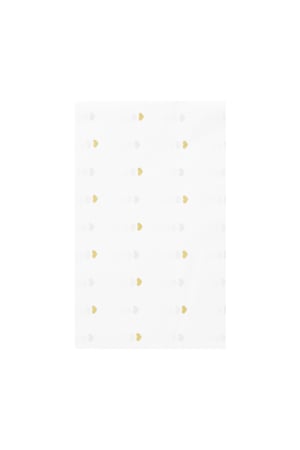 Tissue paper romantic hearts - White gold h5 