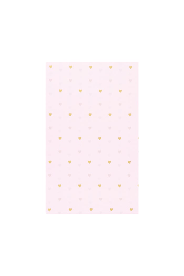 Tissue paper romantic hearts - Pink and gold 