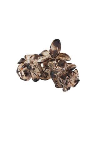 Wildflower hair clip - Brown h5 