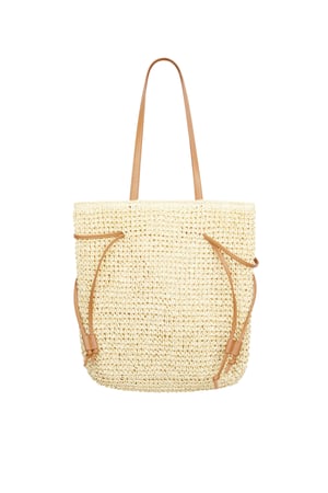 Beach Babe beach bag - off white h5 