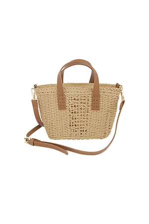 Basic shoulder bag - Beige h5 