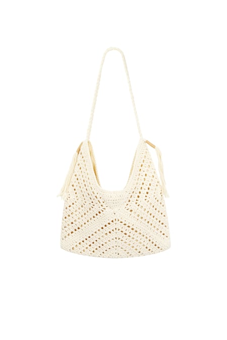 French Riviera beach bag - off white