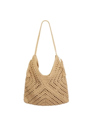 French Riviera beach bag - beige h5 