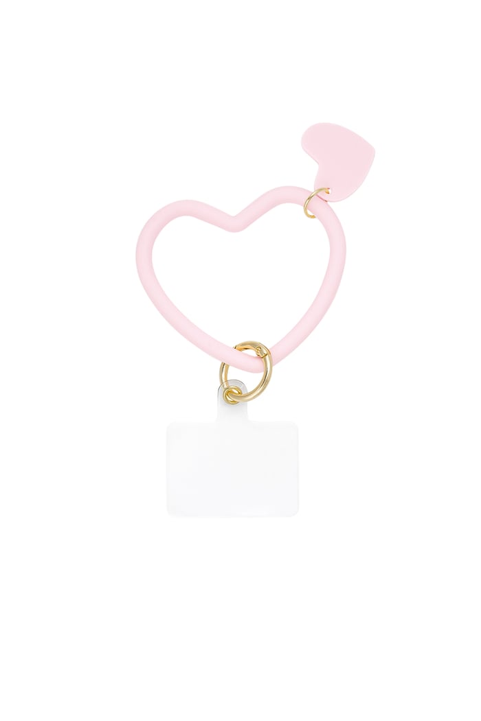 Phone accessory love link-Pink gold color 