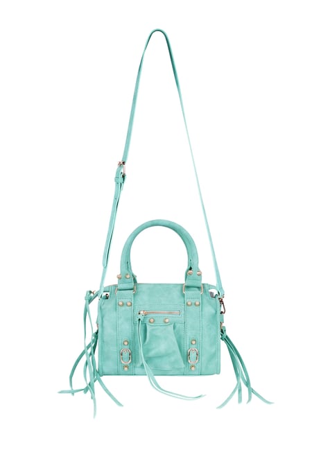 Accent Fringe Bag - turquoise