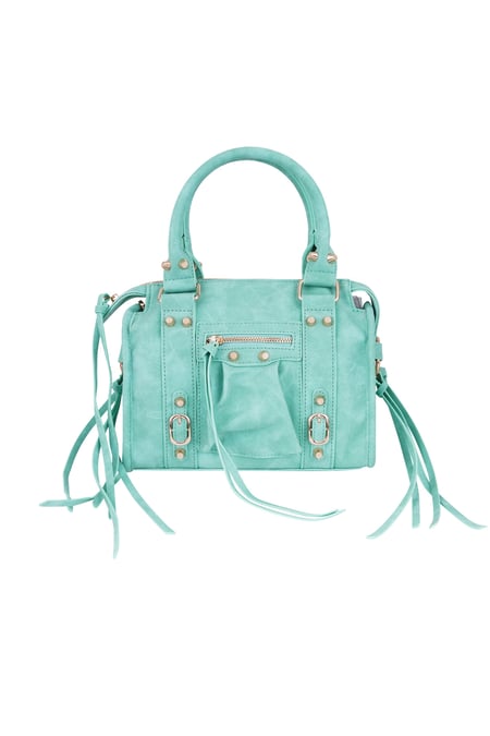 Accent Fringe Bag - turquoise 2