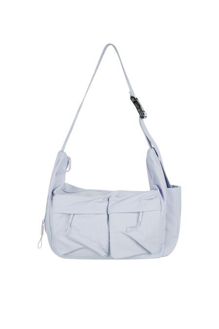 Crossbody bag with compartments - blue 2