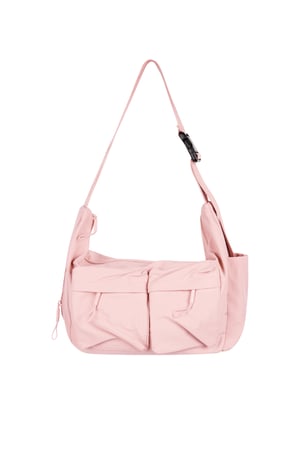 Bolso bandolera con compartimentos - rosa h5 