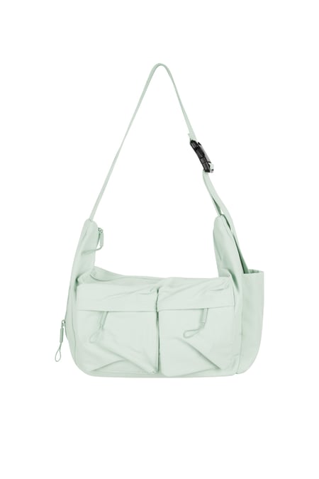 Crossbody bag with compartments - green