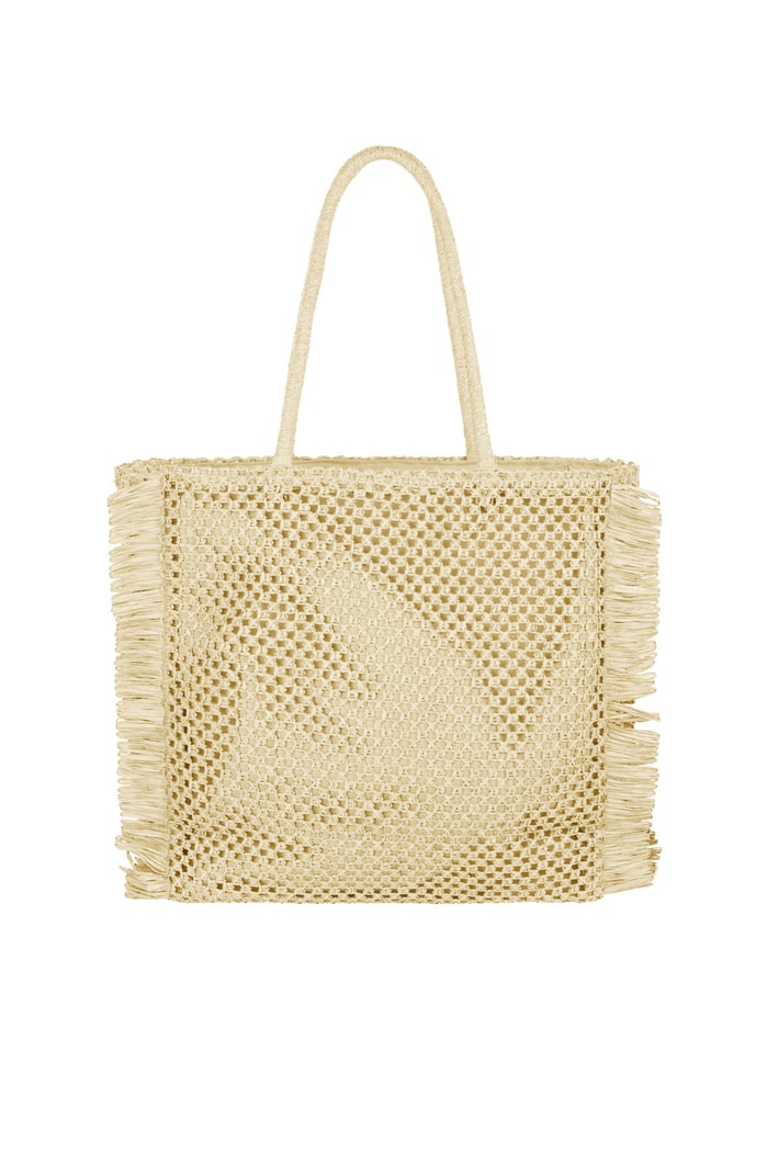 Borsa da spiaggia Amour Beach Please Sun Kissed - Bianco sporco Immagine3