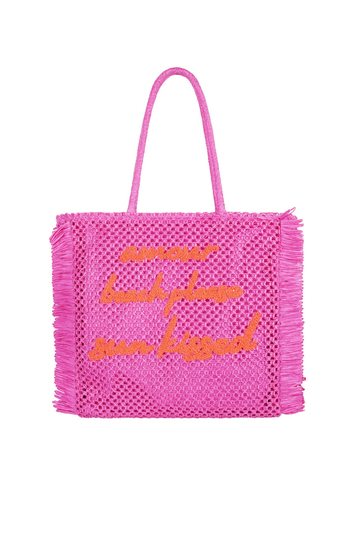 Amour Beach Please Sun Kissed Beach bag - Fuchsia 