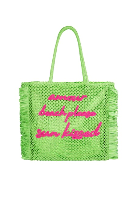 Amour Beach Please Sun Kissed Beach bag - Green