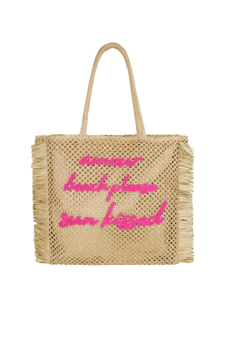 Amour Beach Please Sun Kissed Beach bag - Beige