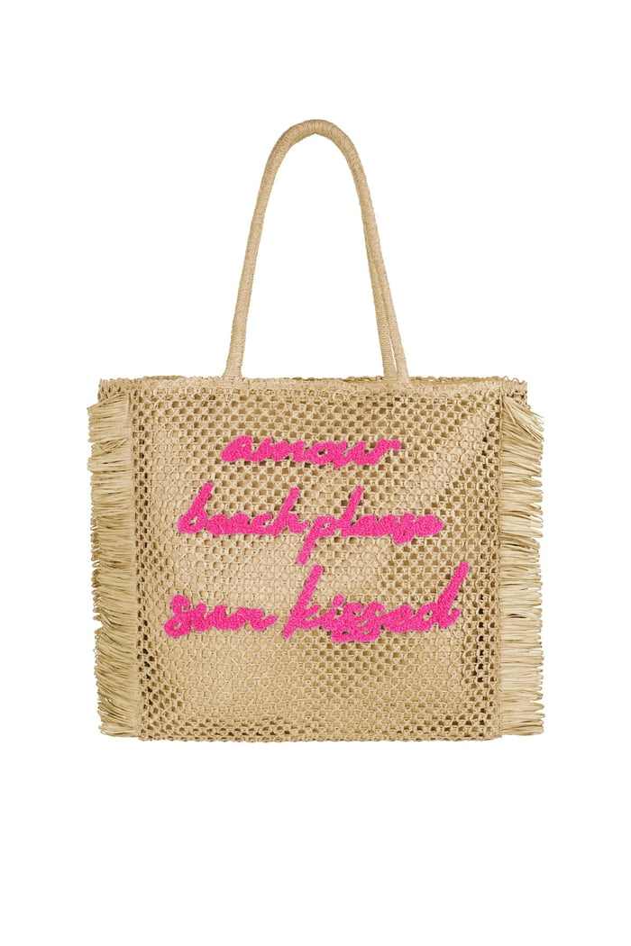 Amour Beach Please Sun Kissed Beach bag - Beige 