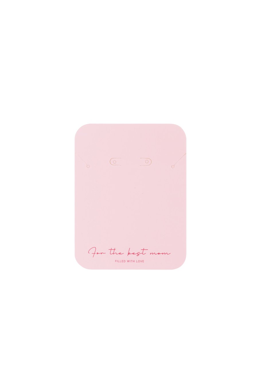 For the best mom Packaging cards - Pink