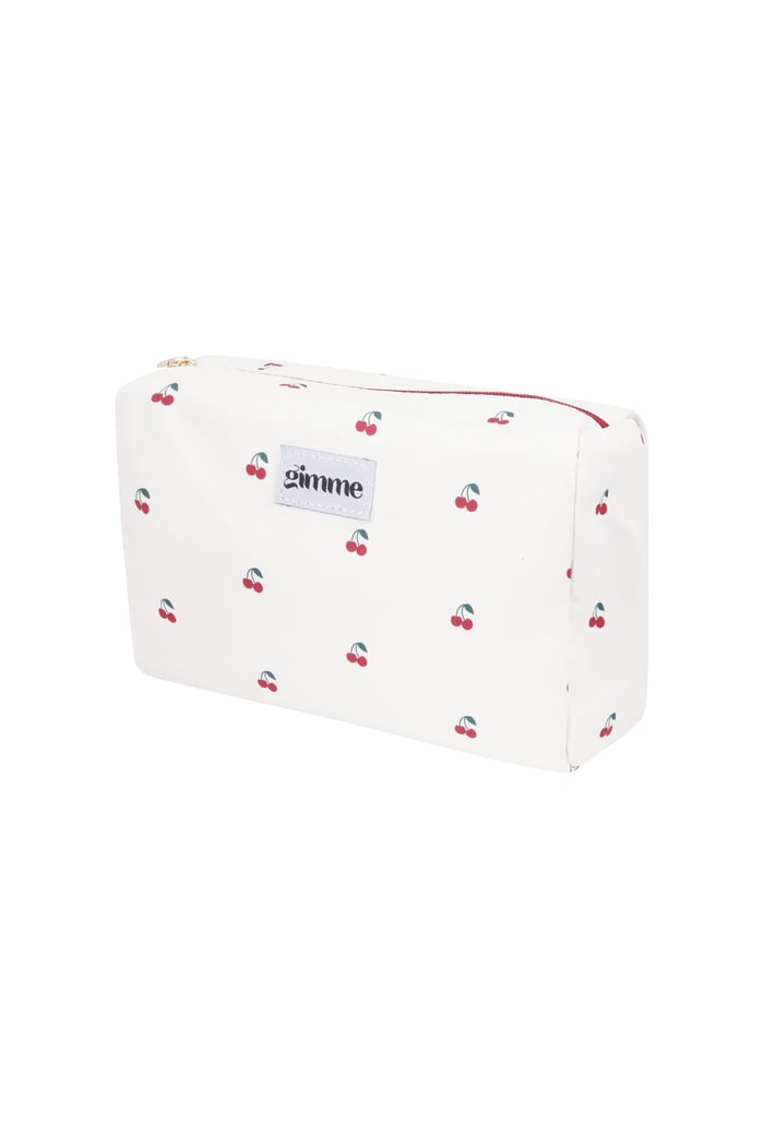 Toiletry bag cherries - White 