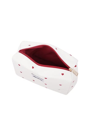 Make-up bag hearts - White h5 Picture3