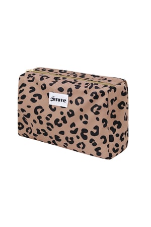 Make-up bag leopard print - Brown h5 