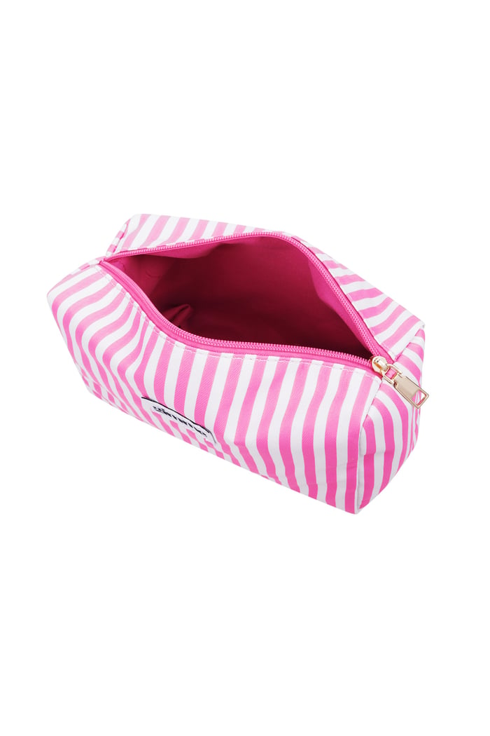 Make-up bag small stripes - Pink Picture2