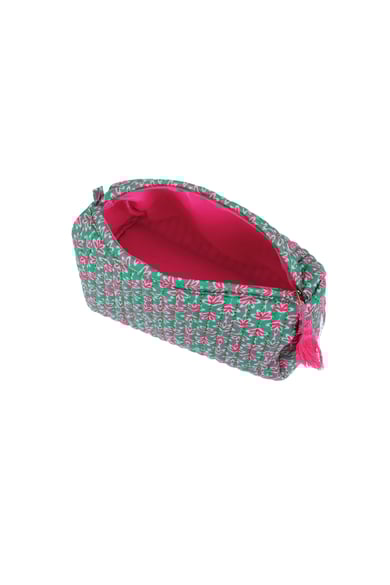 Große Kosmetiktasche mit Blumenmuster h5 Bild3