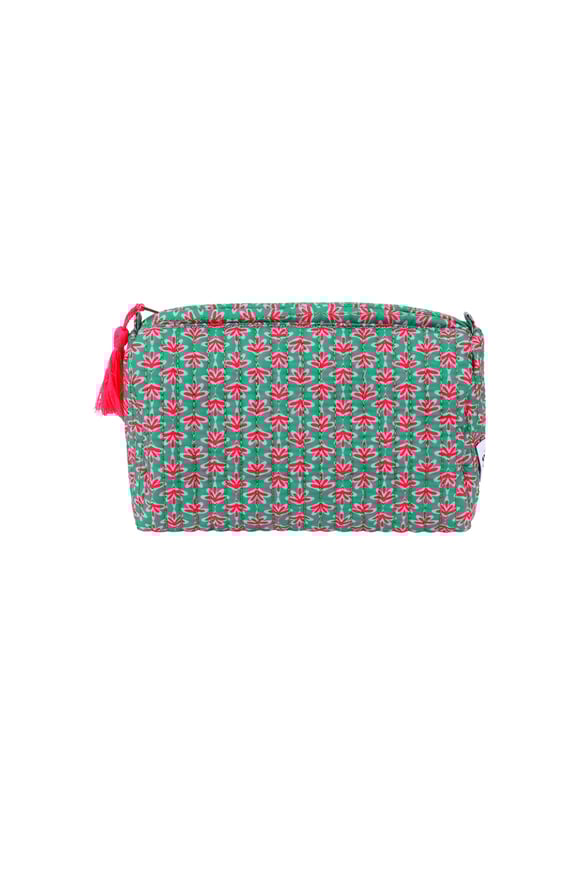 Große Kosmetiktasche mit Blumenmuster 2