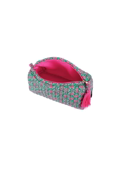 Kosmetiktasche mit Blumenmuster h5 Bild3
