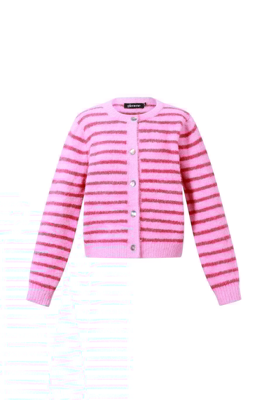 Polyesterfaser (Polyester) Strickjacke Streifen Lässige Herbst-/Winterkleidung h5Bild4