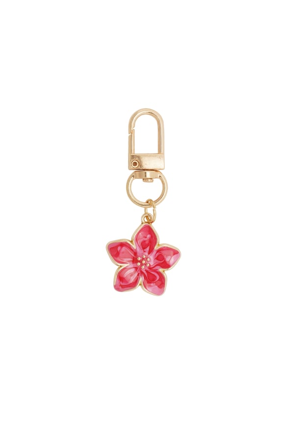 Blossom keyring - light pink