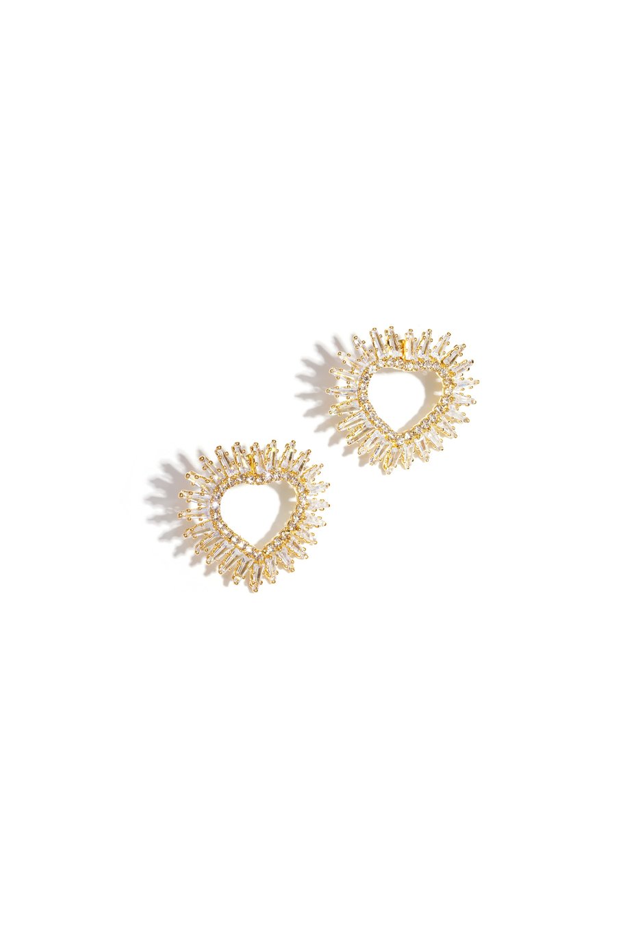 Kupfer Ohrstecker Herz Elegante Weihnachten Luxuriöse Serie Damenschmuck 