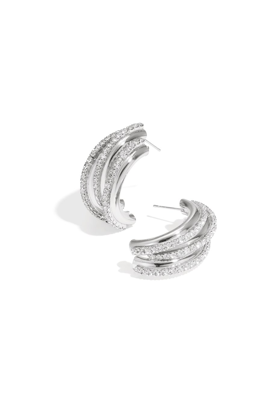 Boucles d&#39;oreilles à tige en fer de forme irrégulière, élégantes, luxueuses, de Noël, pour femmes Image5