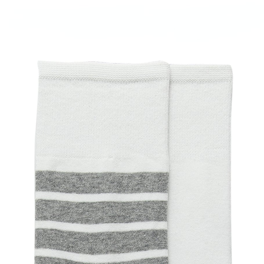 1 Pair Of Sports Striped Cotton Women's Mid Calf Socks Picture6