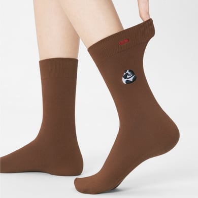 1 Paar einfache Wadensocken aus Baumwolle mit Cartoon-Stickerei h5 Bild5