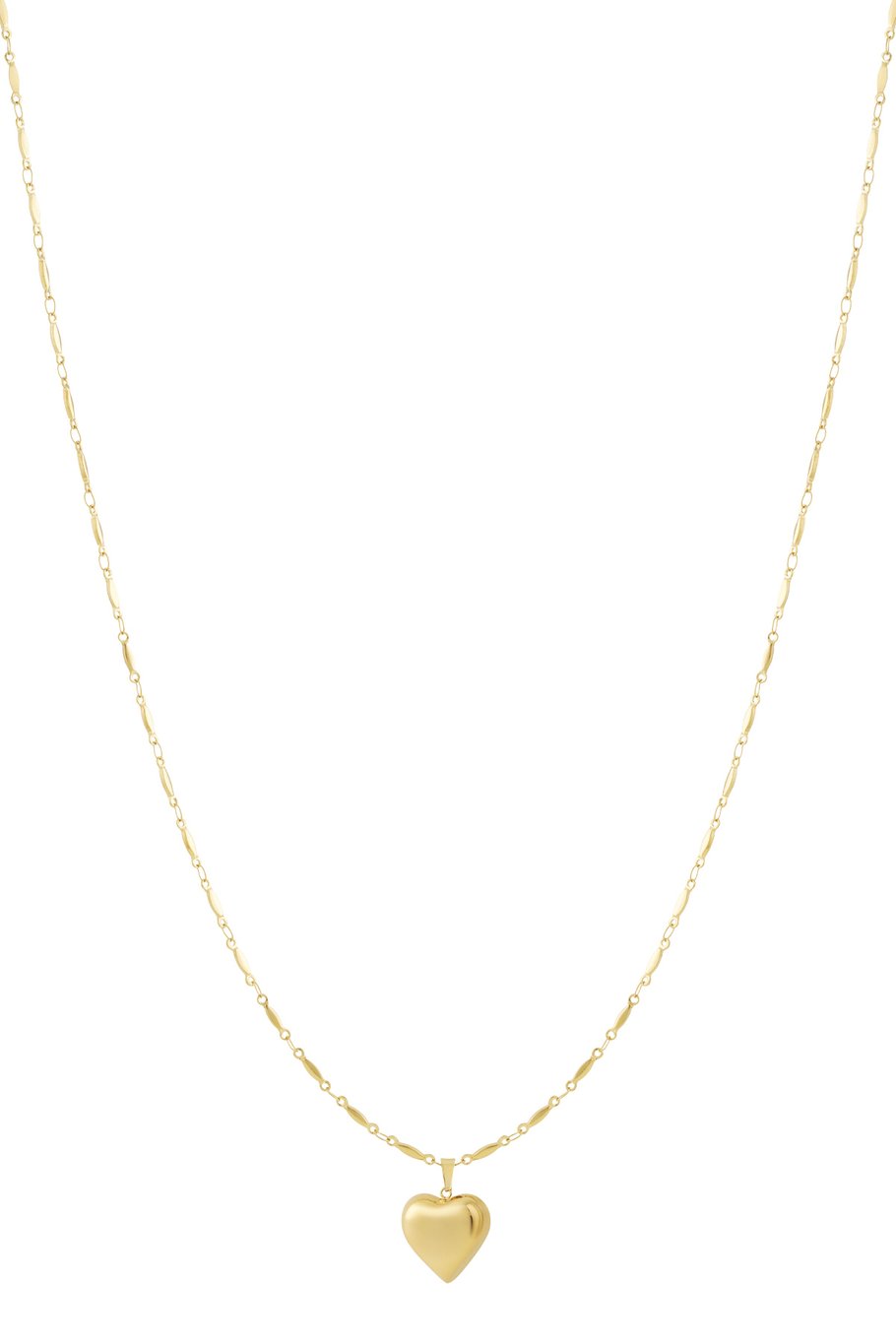 Collane con ciondolo in acciaio inossidabile a forma di cuore casual quotidiane 