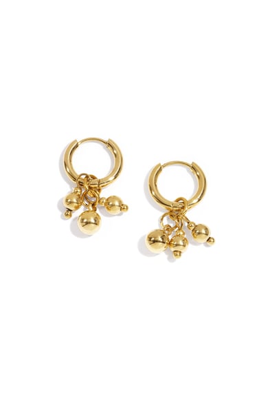 Edelstahl Tropfen Ohrringe unregelmäßige form Casual Täglich Einfache Serie frauen schmuck h5 