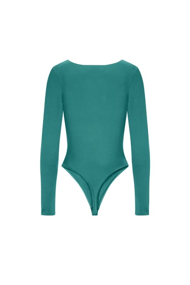 Nylon Shapewear Bodysuit Solid color Basic All Fit  Clothes h5 Picture2