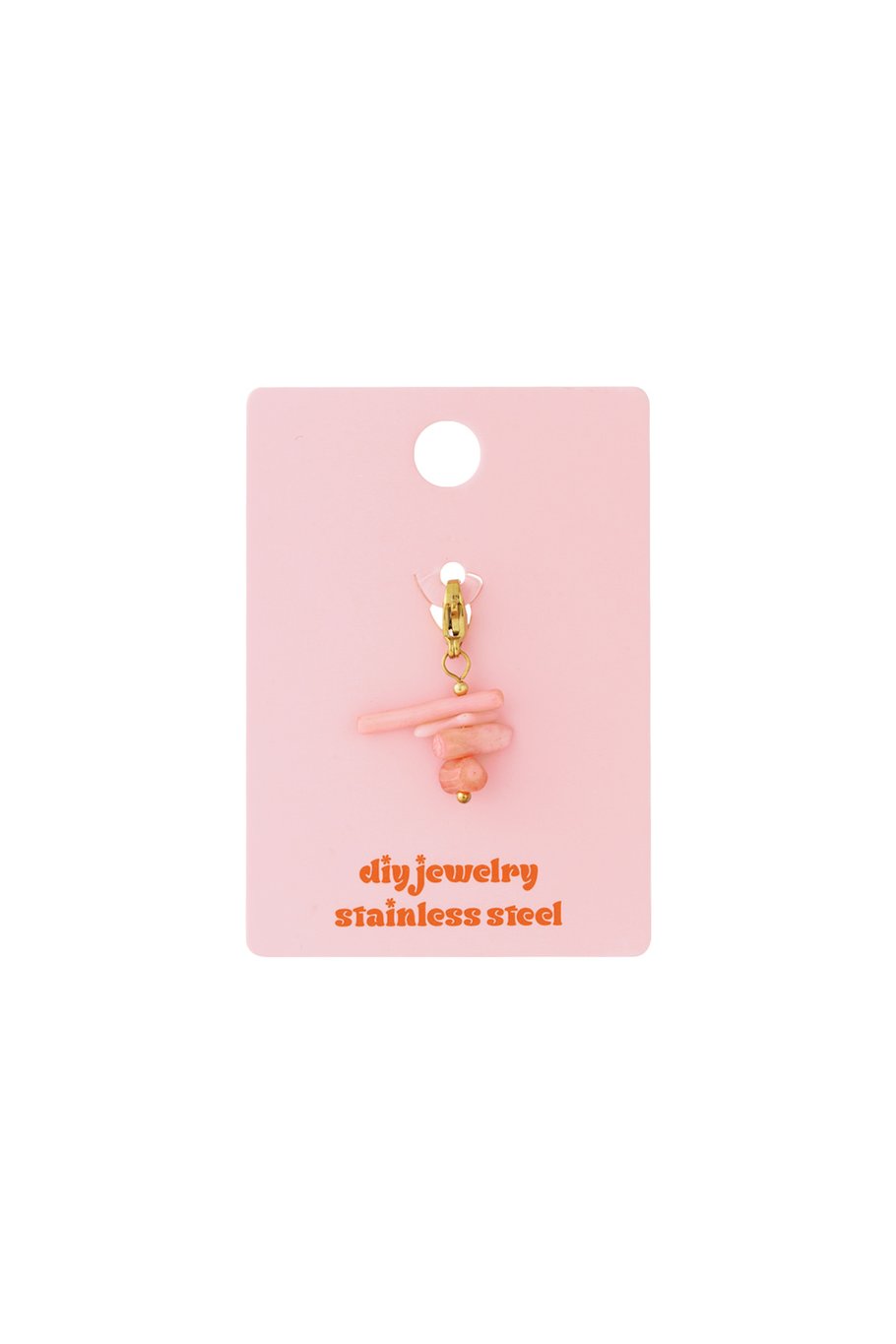 Pembe gelgit takı DIY tılsımı Resim4