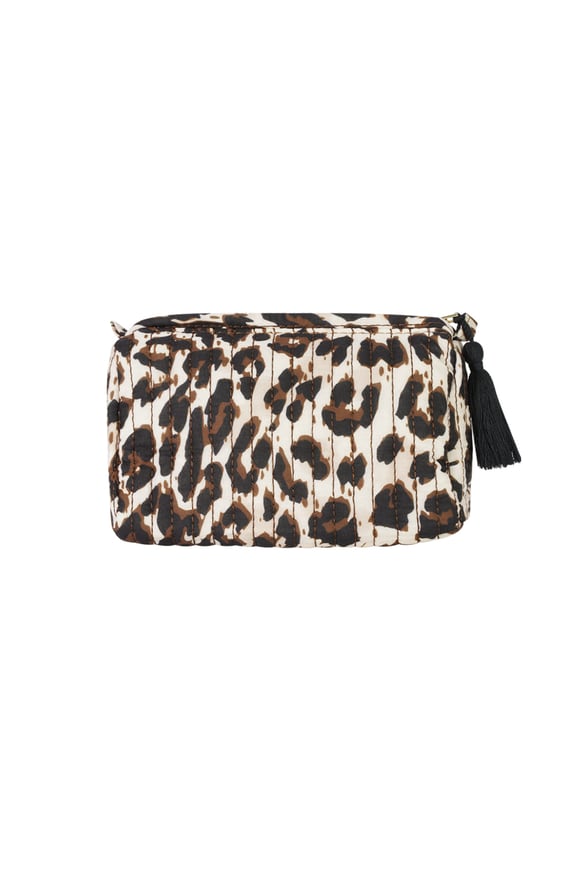 Makyaj Çantaları Leopar Desenli Günlük Polyester Günlük Aksesuarlar 2