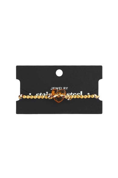 Polyester Perlenarmbänder Herz Casual Täglich Einfache Serie Damenschmuck h5 Bild3