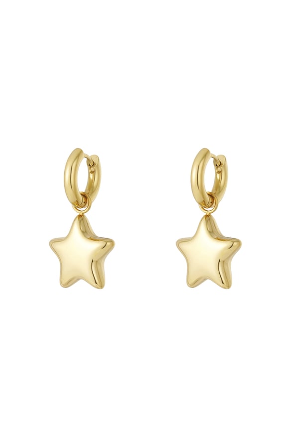 Stainless Steel Drop Earrings Star Daily Daily Simple Series Women's jewelry 2